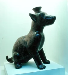 Statue eines Kojoten, aus der Tolteken-Kultur, 800-1100